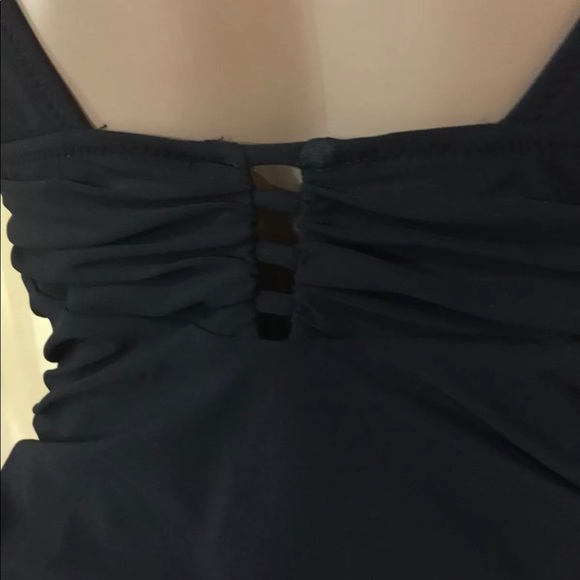 Profile Gottex V Neck Cut Out Tankini Swim Top - Picture 3 of 4